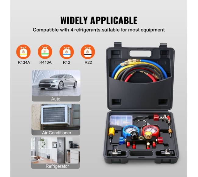 4 kanalų AC matuoklis R134A R22 R12 R410A2