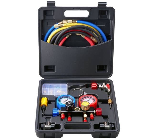 4 kanalų AC matuoklis R134A R22 R12 R410A8