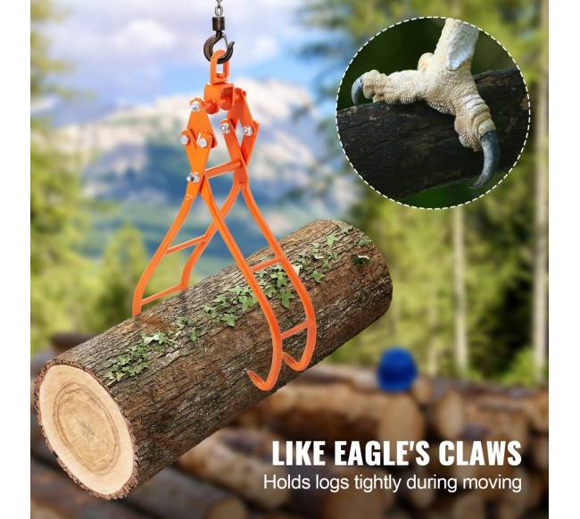 Rąstų pakėlimo kablis, 4 nagų griebtuvai2