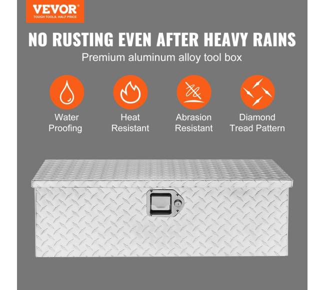 Aliuminio įrankių dėžė sunkvežimiui 30x13x9.6 cm1