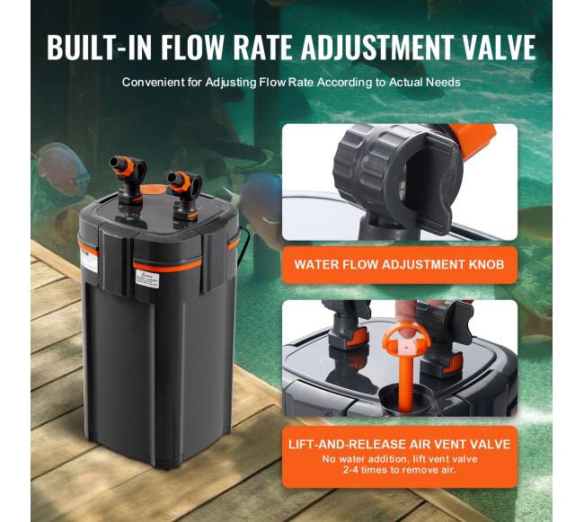 Akvariumo filtravimas su UV lempute ir tylus veikimas3