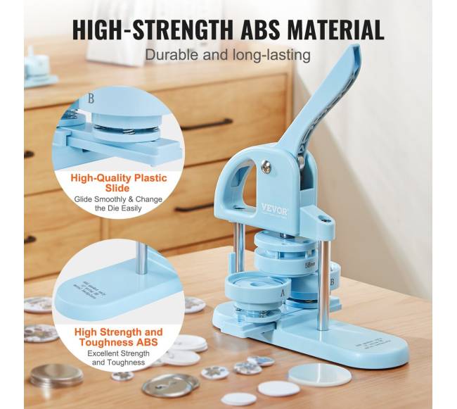 Mėlynas 3-in-1 ženkliukų darymo aparatas3