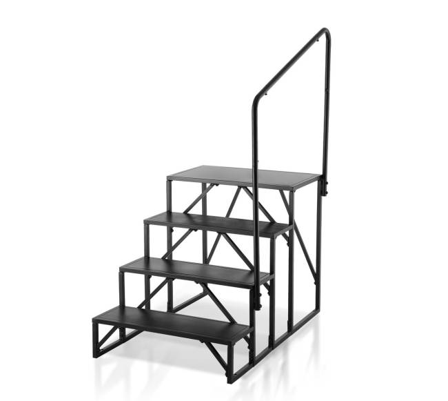 Laiptai kemperiams, 4 pakopų, su turėklais9