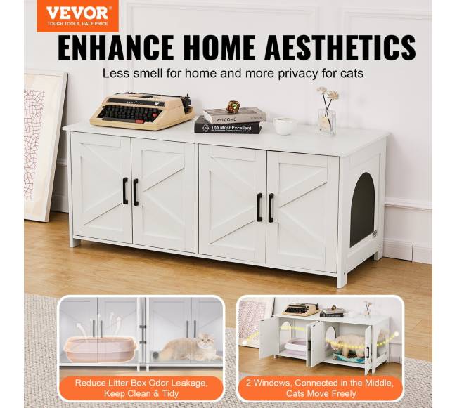 Katės kraiko dėžutės baldai su 2 erdvėmis1