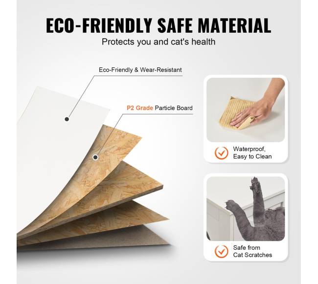 Katės kraiko dėžutės baldai su 2 erdvėmis5