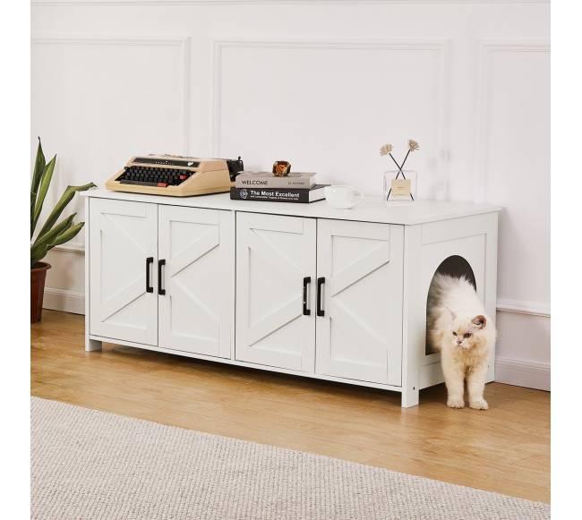 Katės kraiko dėžutės baldai su 2 erdvėmis7