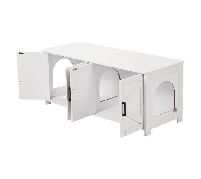 Katės kraiko dėžutės baldai su 2 erdvėmis10