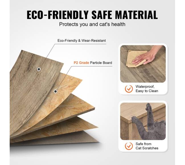 Katės tualeto dėžės baldai su dviem kambariais5