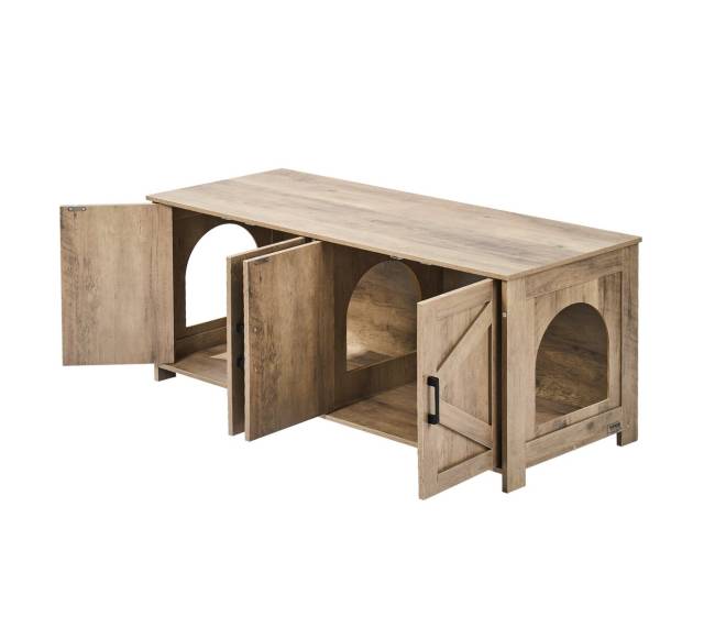 Katės tualeto dėžės baldai su dviem kambariais10