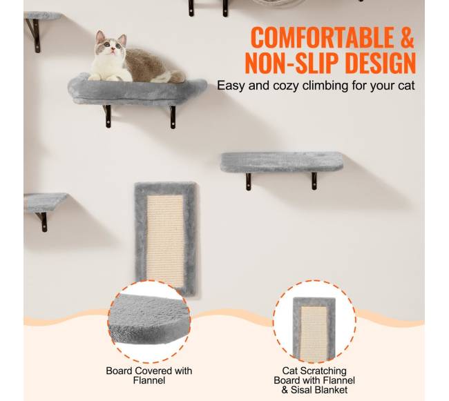 Sieninės lentynos katėms su šuolių lentomis4