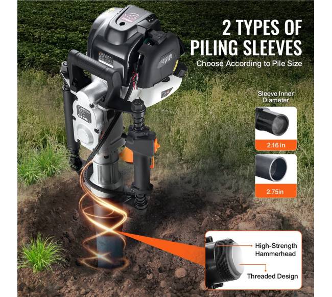 T formos benzininis kuolas su 2 galvomis2