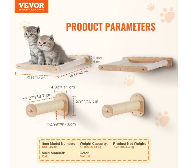 Sieniniai katės lentynėlės su 2 šokinėjimo stulpeliais6