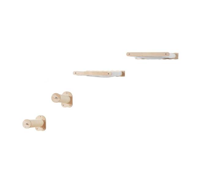 Sieniniai katės lentynėlės su 2 šokinėjimo stulpeliais9