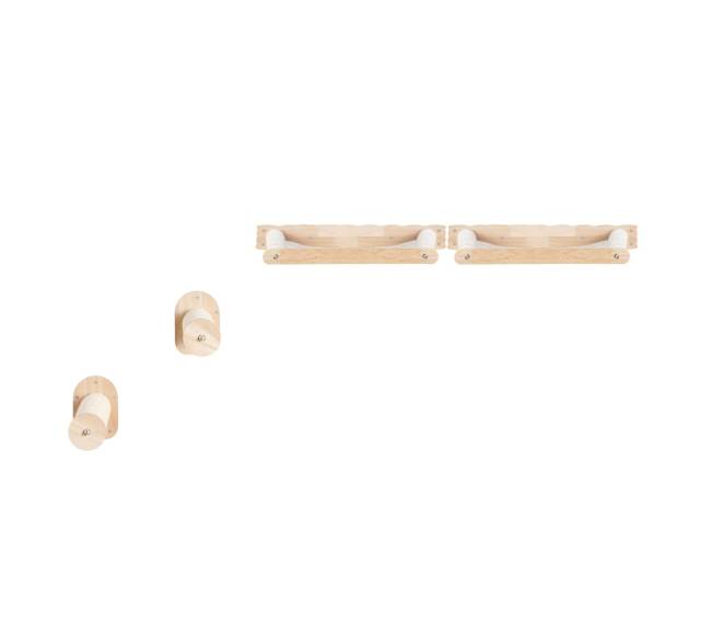 Sieniniai katės lentynėlės su 2 šokinėjimo stulpeliais10