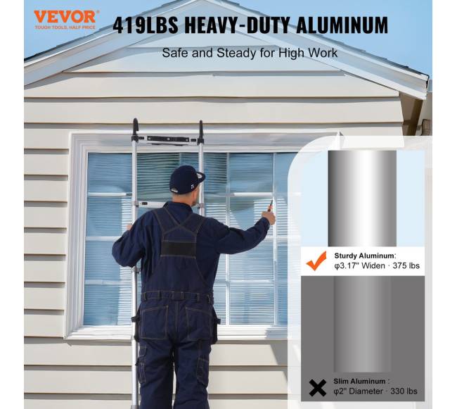 Teleskopinė kopėčios 6.2 m su daugiakartiniu užtraukimu1