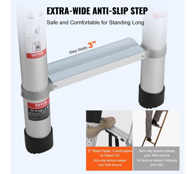 Teleskopinė kopėčios 6.2 m su daugiakartiniu užtraukimu2