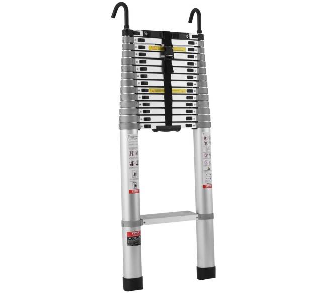 Teleskopinė kopėčios 6.2 m su daugiakartiniu užtraukimu9