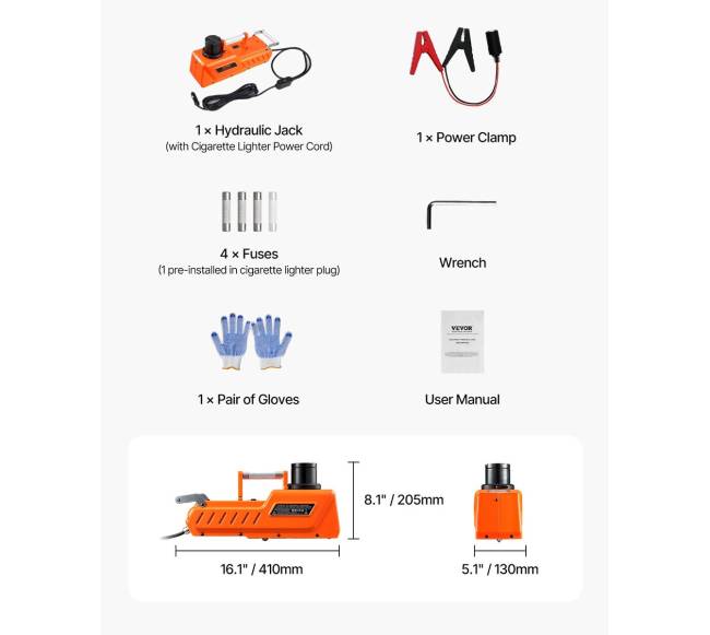 Elektrinis automobilio domkratas 15 tonų su LED apšvietimu6