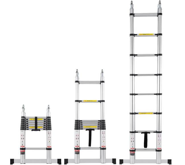 Teleskopinės kopėčios su stabilizatoriumi RV0