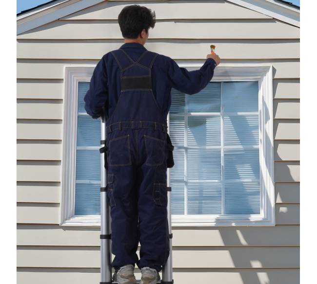 Teleskopinės kopėčios su stabilizatoriumi RV7