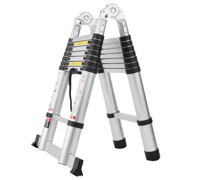 Teleskopinės kopėčios su stabilizatoriumi RV9