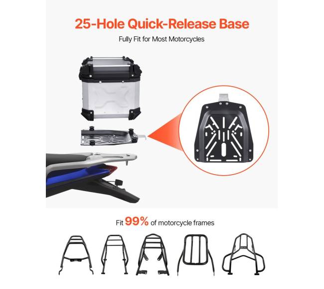 Motociklo daiktadėžė 45L su odiniu pamušalu4
