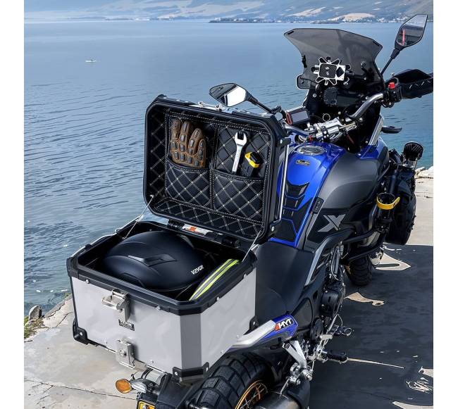 Motociklo daiktadėžė 45L su odiniu pamušalu7