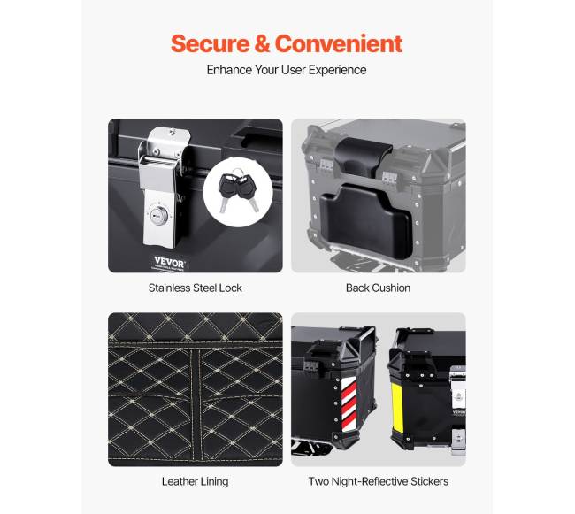 45 l motociklo lagaminas universalus su odine apdaila5