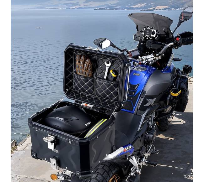 45 l motociklo lagaminas universalus su odine apdaila7