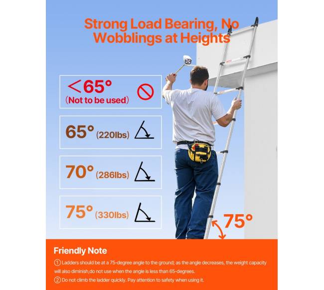 Teleskopinės nerūdijančio plieno kopėčios 5 m1