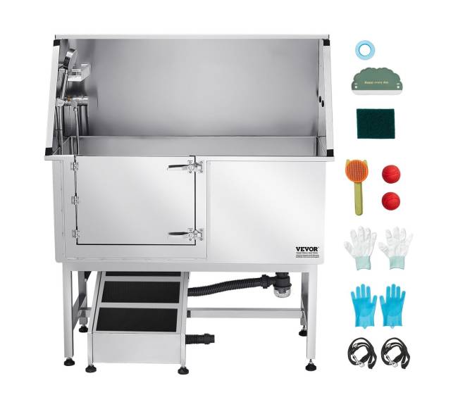 127 cm šunų prausimo vonia su rampa8