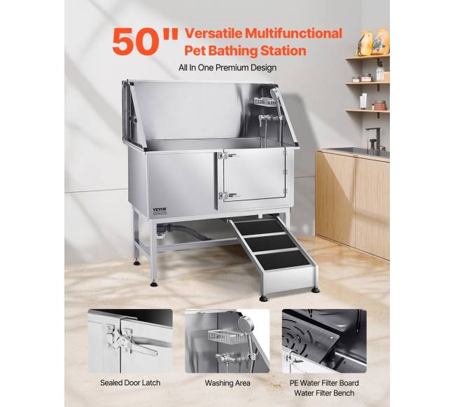 127 cm šuns priežiūros vonia su filtru1