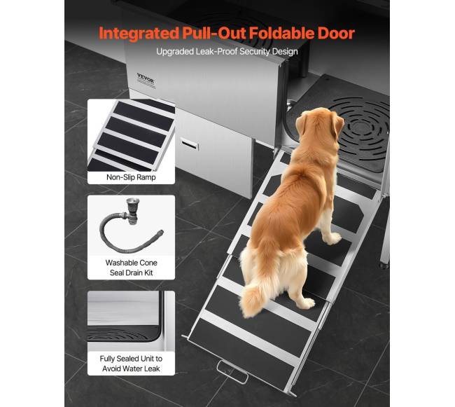 Šunų priežiūros vonia su rampa ir filtru2