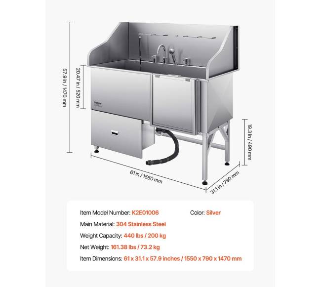 Šunų priežiūros vonia su rampa ir filtru6