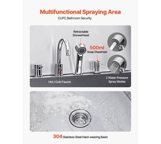 155 cm šunų vonia iš nerūdijančio plieno su rampa4