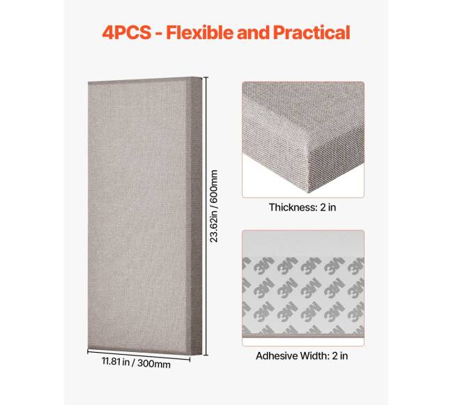 4 vnt. lipnių akustinių plokščių5