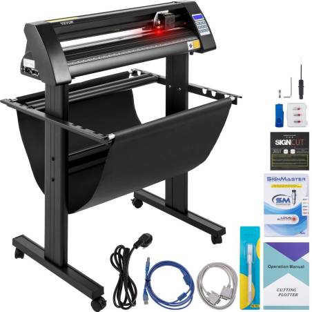 Vinilo pjaustyklė su stovu ir LED ekranu0