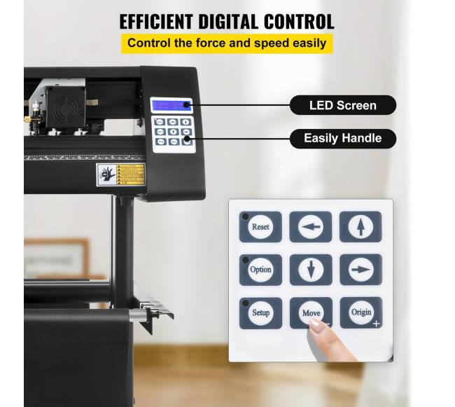 Vinilo pjaustyklė su stovu ir LED ekranu2