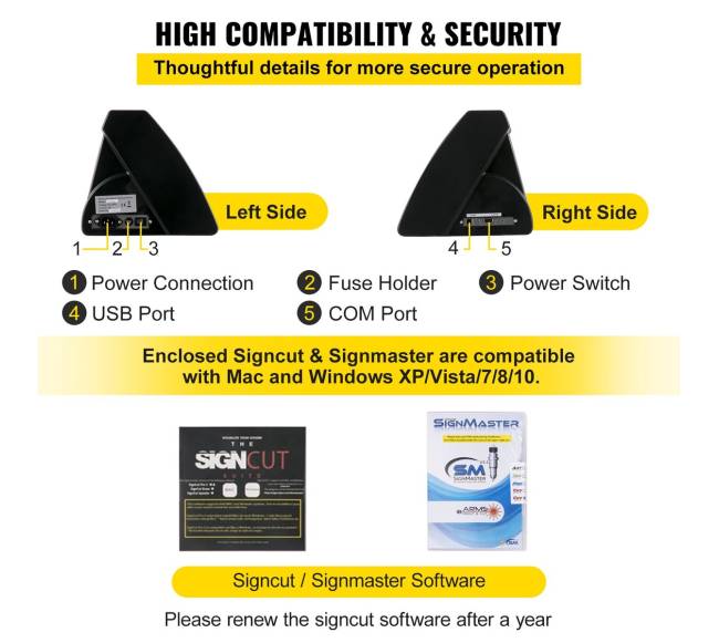 Vinilo pjaustyklė su stovu ir LED ekranu5