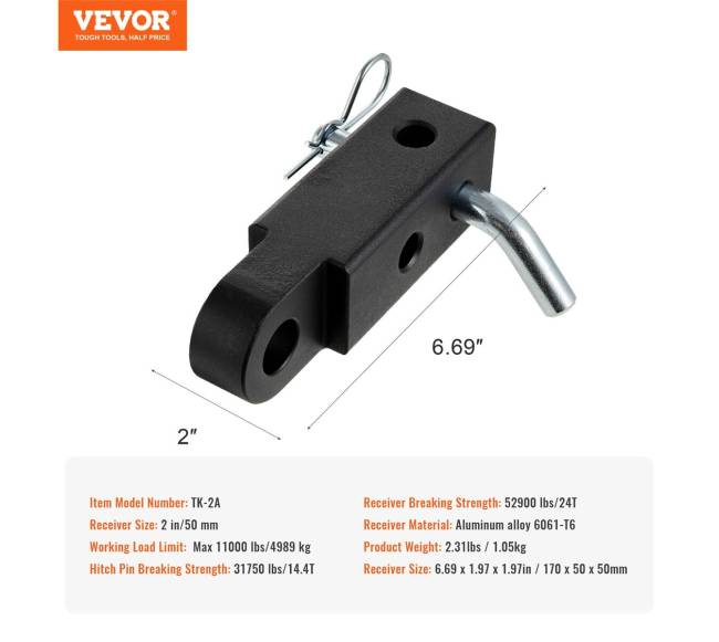 2" priekabos jašto priekabinis svirtis6