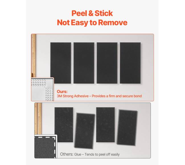 akustinės sienų plokštės, 4 vnt, juodos2