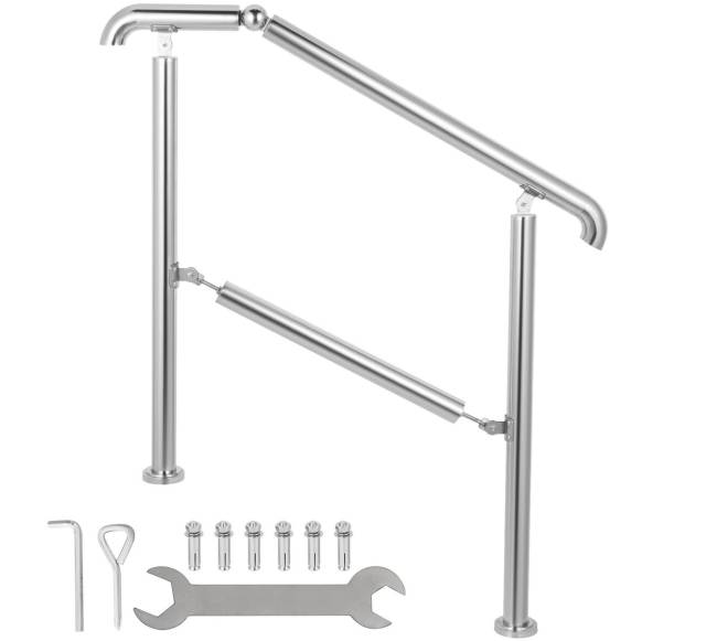 Nerūdijančio plieno 5 laiptų turėklai0