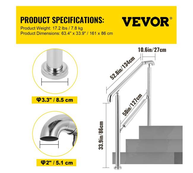 Nerūdijančio plieno 5 laiptų turėklai6