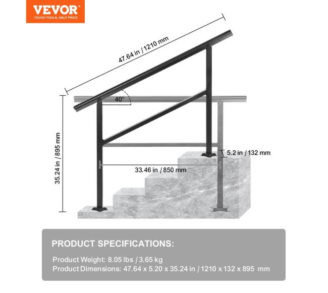 Lauko turėklai laiptams iš aliuminio6