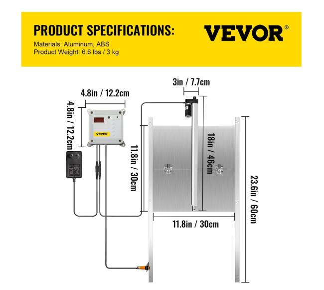Automatinės vištidės durys su laiko ir šviesos jutikliais6