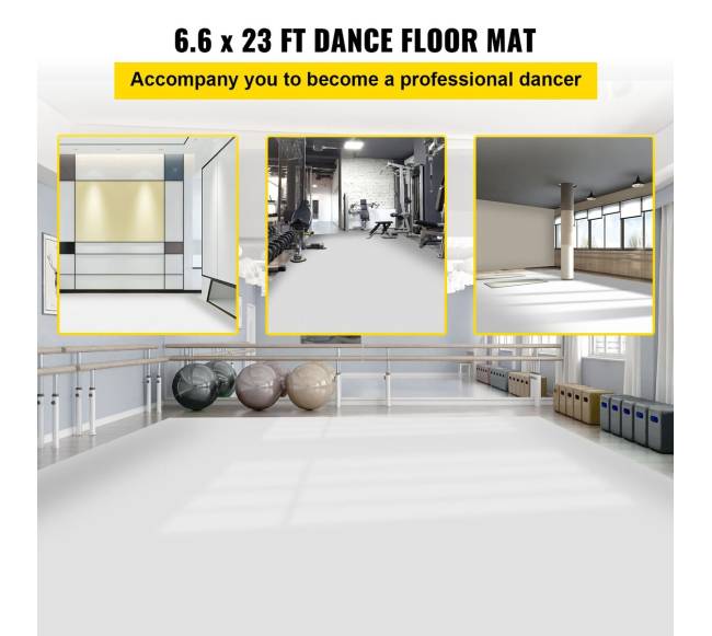 Šokio grindų danga, 6.6x23 pėd.1