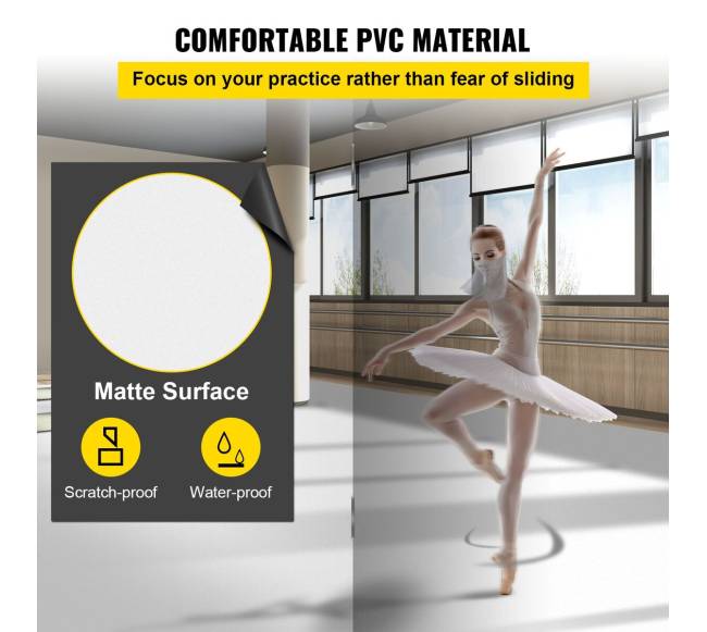 Šokio grindų danga, 6.6x23 pėd.2