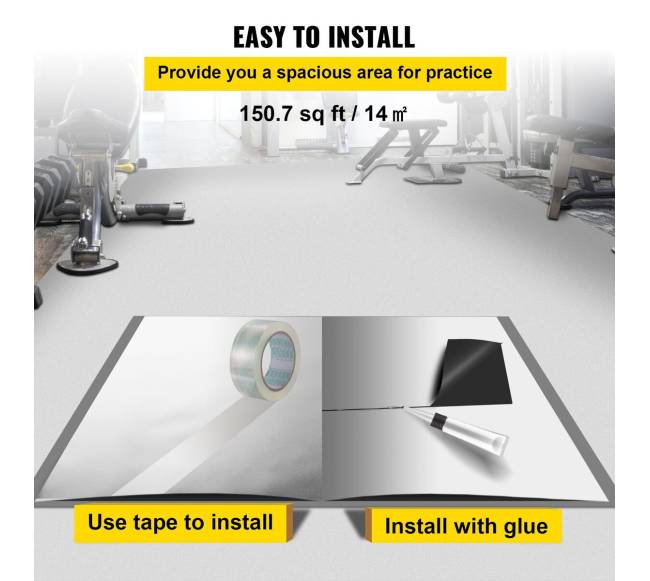 Šokio grindų danga, 6.6x23 pėd.3