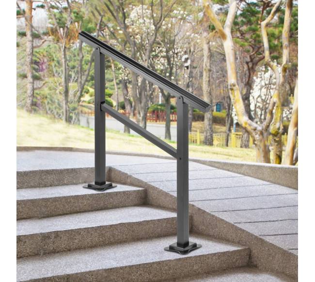 Lauko turėklai aliuminio 91 x 89,5 cm 2-3 laipteliai7