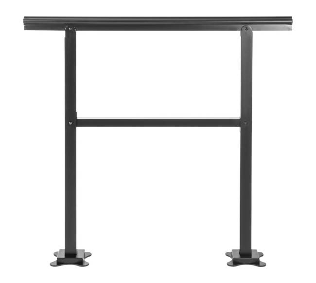 Lauko turėklai aliuminio 91 x 89,5 cm 2-3 laipteliai10